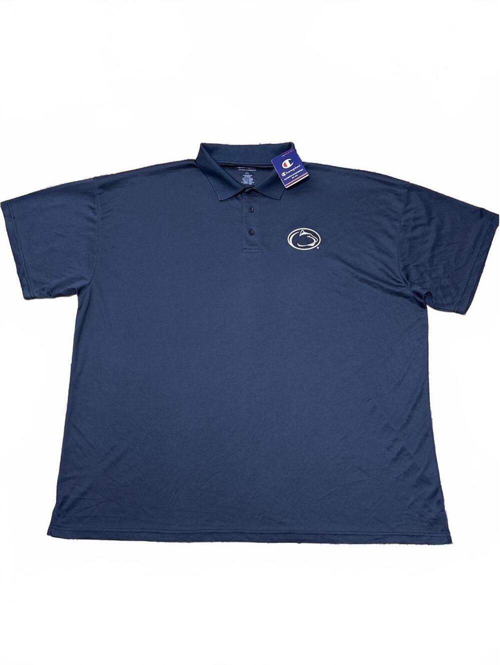 Champion Authentic Athleticwear Penn State Polo Shirt 4XL Navy Blue